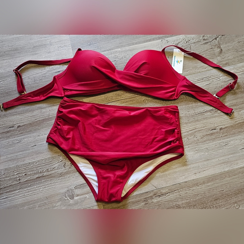 Sz M Beachsissi High rise 2 pc bikini